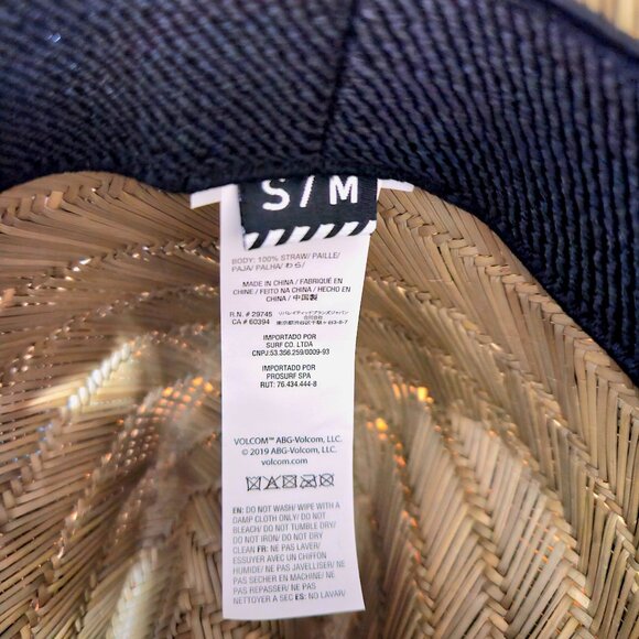 VOLCOM STONE COMPANY The Original Straw Hat - Picture 4 of 4
